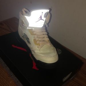 Off - while x air Jordan 5 retro sp ps sail